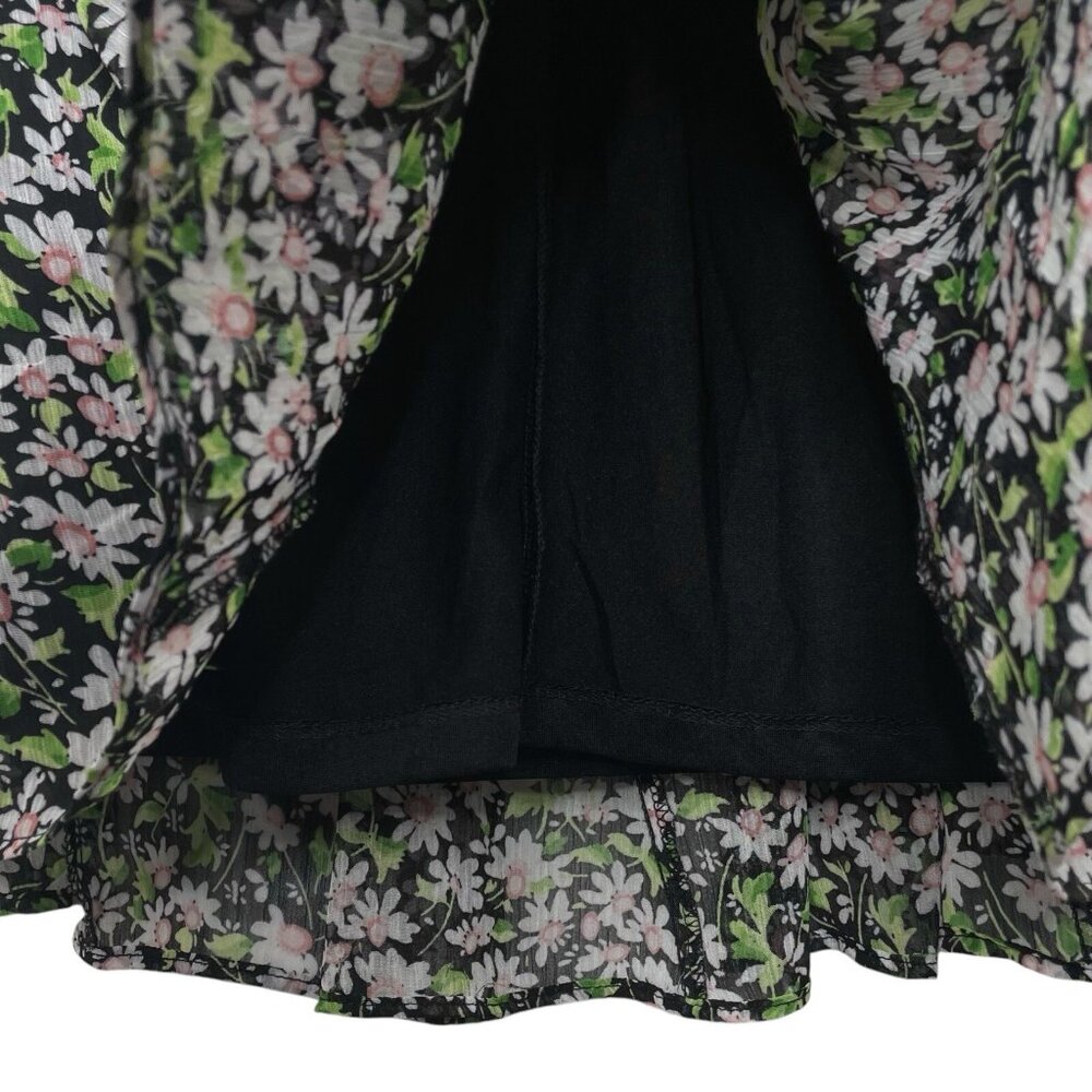 Tommy Hilfiger Floral Dress Size 4 Fit Flare Godet Long Sleeve Womens - Picture 9 of 11